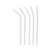 Трубочки для коктейля со сгибом полосатые, 21 см, d 5 мм, 1000 шт