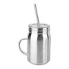 Кружка для коктейля с трубочкой, 650 мл, металл, P.L. - Kingtex