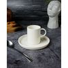 Чашка для кофе и блюдце, 80 мл, цвет белый, ILLUSION, Porland