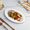 Блюдо овальное 25,2*15,9 см, h=1.5 см, коллекция "Sea Flower", P.L. Proff Cuisine