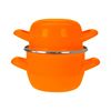 Кастрюля для мидий,оранжевая 2,8 л,h=17.5 см,d=18 см, P.L. Proff Cuisine