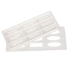 Пластиковая форма "Happy Birthday" 9 ячеек 290*118 мм, P.L. Proff Cuisine