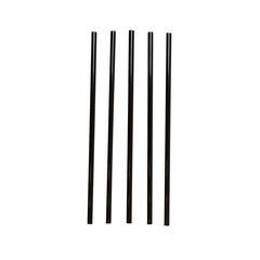 Трубочки для коктейля без изгиба черные, 24*6,5мм, 500 шт