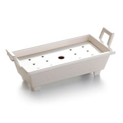 Блюдо,поднос меламиновый, белый 37.8*17.3*13.5см  P.L.