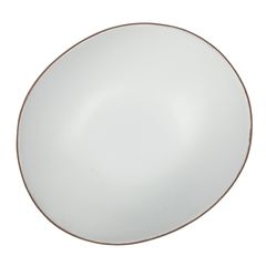 Блюдо/салатник 800 мл, 24.5*21.5cм, h=8cм,серия "White Matt Taiga"  P.L.