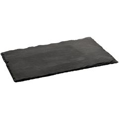 Блюдо,сланец,черное 30*12*0,5 см  P.L.