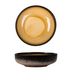 Салатник 800 мл, d=17,5*h 5.1 см,каменная керамика,серия "2022 Spider Silk-Yellow"  P.L.