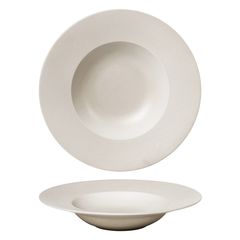 Тарелка глубокая d=23 cм, 300мл, фарфор "NOBLE" серия "Fine Plus-Light Grey"