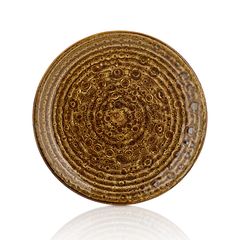 Тарелка круглая d=25 см,фарфор,серия "Cowry Yellow",By Bone