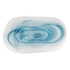 Тарелка-блюдо, матовое 21*11.5 см,  h=2 см,материал cтекло,серия "Blue Sunset" P.L.