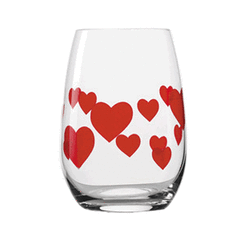 Набор из 6-ти стаканов Олд Фэшн L`amour, 335 мл, D75 мм, H105 мм, прозрачный/красный, Stolzle