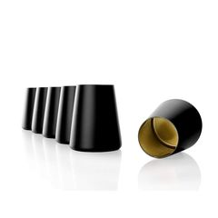 Набор из 6-ти стаканов серия Power, цвет Черный-Золотой 380 мл, D86 мм, H101 мм, Stolzle