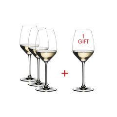 Набор бокалов Heart To Heart Pay 3 Get 4 Value Gift Pack Riesling, 4 шт., 460 мл, 5409/05, Riedel