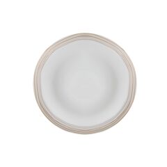 Тарелка глубокая 23 см, цвет белый с золотом, BOHEM, Porland
