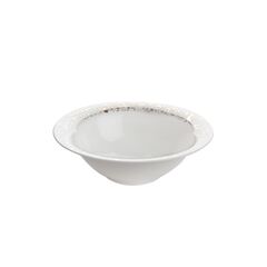 Тарелка глубокая 24 см, цвет белый с золотом, BOHEM, Porland