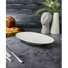 Тарелка овальная, 24 см, цвет белый, ILLUSION, Porland
