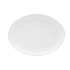 Тарелка овальная без рима 31см, цвет белый, SOLEY, Porland