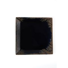 Тарелка квадратная 18см, темно-коричневый, ROOT RUSTY, Porland