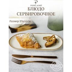 Блюдо овальное 30х15 см, Seasons Бежевый, Porland