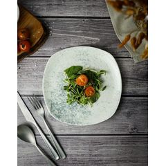 Тарелка квадратная 22см, цвет дымчатый, SMOKY, Porland