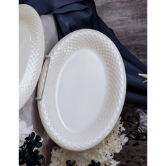 Блюдо овальное 28 см, цвет белый, ALUMILITE AQUA, Porland