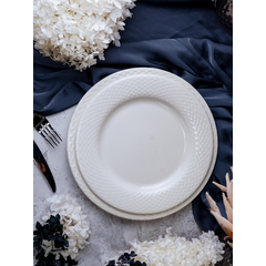 Тарелка мелкая 27 см, цвет белый, ALUMILITE AQUA, Porland