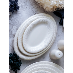 Блюдо овальное 20 см, цвет белый, ALUMILITE AQUA, Porland