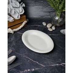 Блюдо овальное 24 см, цвет белый, STORM, Porland