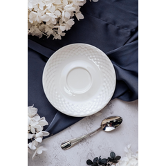 Блюдце для кофейной чашки 12 см, цвет белый, ALUMILITE AQUA, Porland