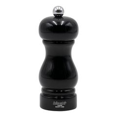 Мельница для перца h 13 см, бук лакированный, цвет черный, серия SORRENTO, Bisetti