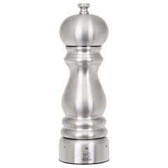 Мельница для соли 18см, серебристый (стальной корпус), 6 степеней помола, PARIS CHEF PEUGEOT, Франция