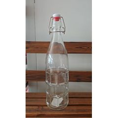 Бутылка прозрачная с крышкой 1 л, стекло, P.L. Proff Cuisine