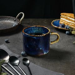 Кружка с ручкой 355 мл, d=9.1см, h=7.9 см, фарфор,серия "Aqua Blue", P.L. Proff Cuisine
