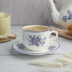 Пара кофейная 120 мл, d=6.7 см, коллекция "Sea Flower", P.L. Proff Cuisine