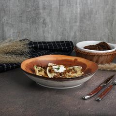 Салатник d=23 см,1.1л, h=5.1см,  фарфор, cерия  WOOD-FUSION, P.L. Proff Cuisine