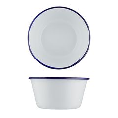 Салатник эмалированный d=14,h=6.5 см, "Blue Rim", P.L. Proff Cuisine