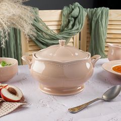 Супница 2200 мл, фарфор,серия "Aristocrat-Peach Tea", Noble, P.L. Proff Cuisine