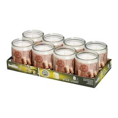 Свеча Bolsius сервировочная в стеклянной банке "Cork", 50 часов горения, 100% парафин, 8 свечей/уп, P.L. Proff Cuisine