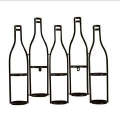 Держатель для винных бутылок,настенный,металлический на 5 бутылок, P.L. Proff Cuisine