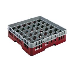 Кассета для мойки посуды - 36 ячеек,50*50*14.3 см,красный цвет, P.L. Proff Cuisine