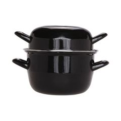 Кастрюля для мидий,черная 0,9 л,h=13.5 см,d=12 см, P.L. Proff Cuisine