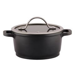 Кастрюля с крышкой (1,5л.) 16*8 см,индукция,ал.с антипригарным покрытием,литая, P.L. Proff Cuisine