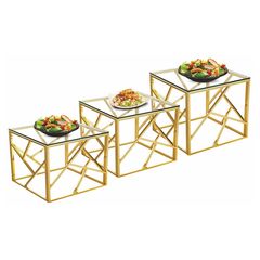 Набор из 3-х подставок для выкладки (35*35*20/35*35*30/35*35*40 см), P.L. Proff Cuisine