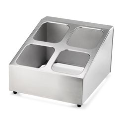 Подставка для гастроемкостей (поли) 1/6 h100 мм 4 отделения 33,6*40,3*20 см нерж, P.L. Proff Cuisine