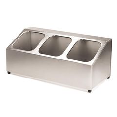 Подставка для гастроемкостей (поли) 1/6 h200 мм 3 отделения 50*22*20 см нерж, P.L. Proff Cuisine