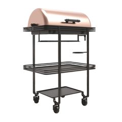 Станция с мармитом,на колесиках,медное напыление 69*60*104 см, P.L. Proff Cuisine