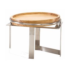 Стойка металлическая для выкладки + блюдо из бука,32*32*18 см, P.L. Proff Cuisine