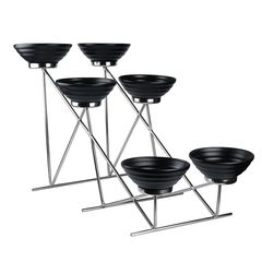 Стойка металлическая для выкладки + шесть салатников,66*40*44 см, P.L. Proff Cuisine