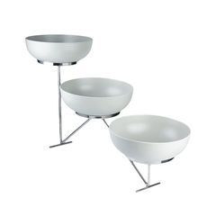 Стойка металлическая для выкладки + три салатника,90*30*50 см, P.L. Proff Cuisine