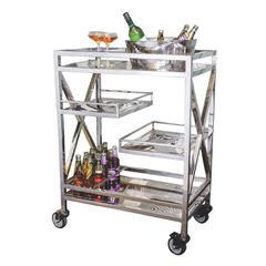 Тележка сервировочная,нержавеющая сталь 75*45*103 см, P.L. Proff Cuisine